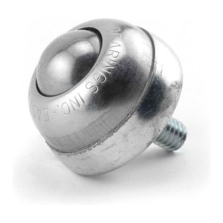 Hudson Bearings 1in Carbon Steel Main Ball 3/8in Stud In Carbon Steel Housing